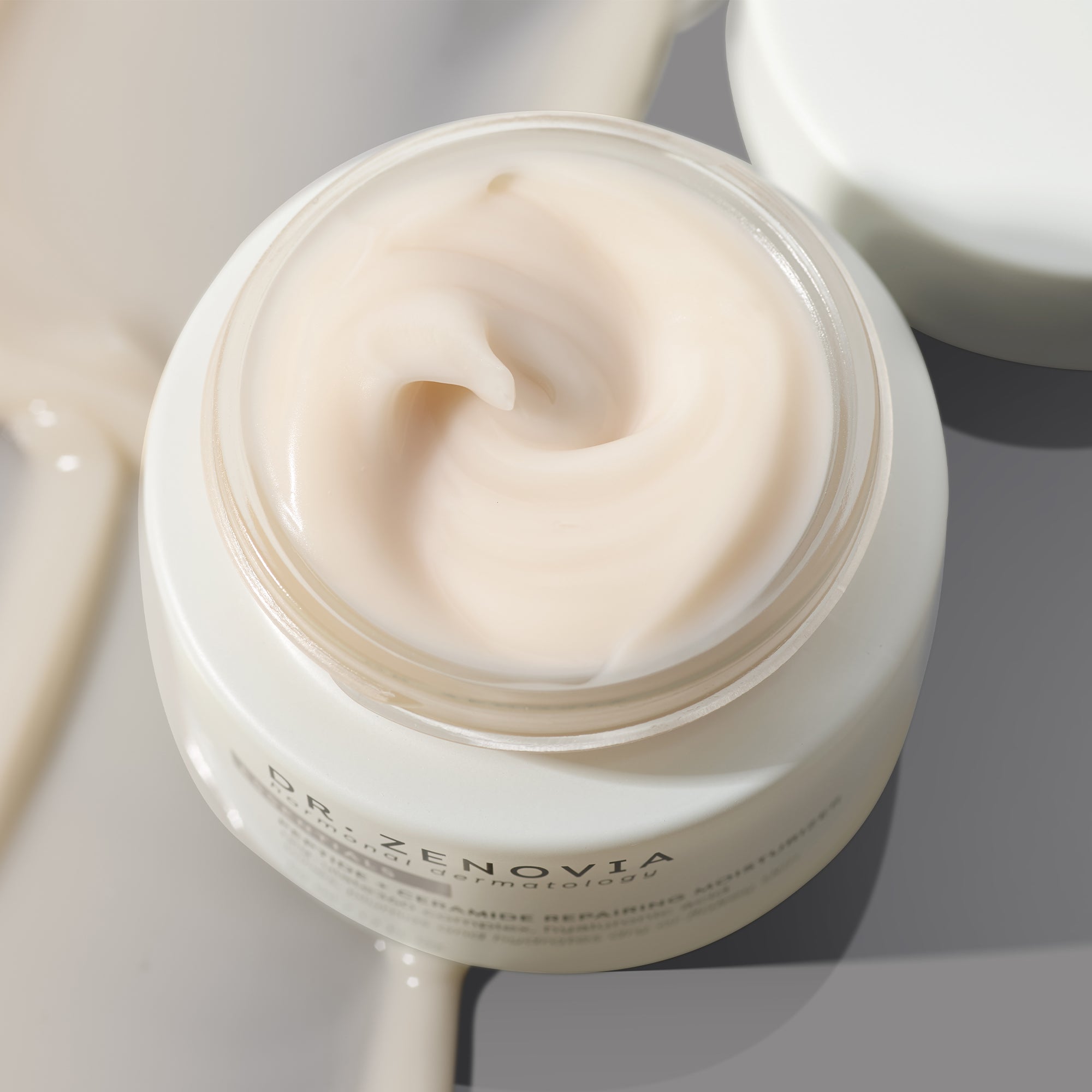 Close-up of Dr. Zenovia Peptide + Ceramide Moisturizer
