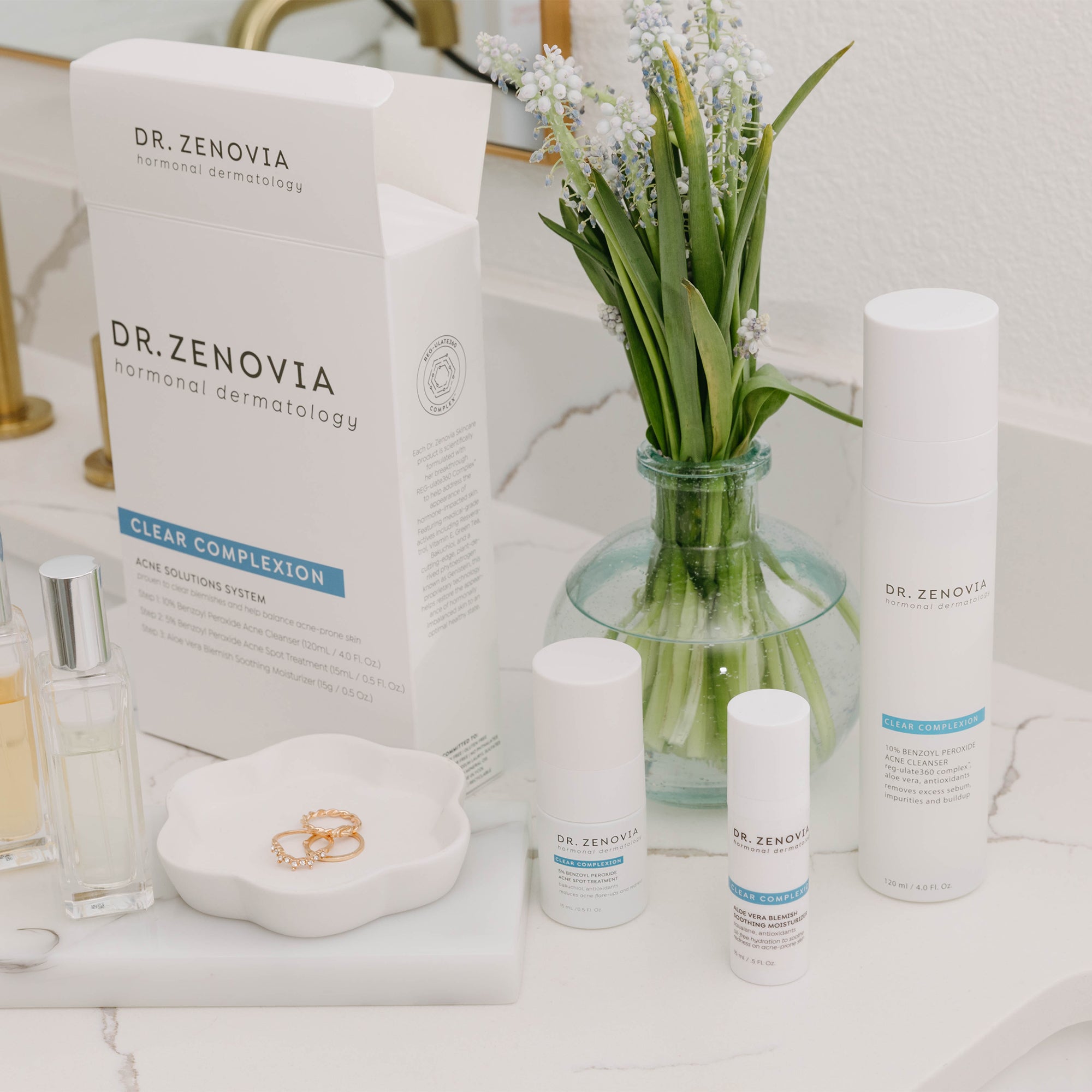 Clear Complexion Acne System – Cleanser, Spot Treatment, and Moisturizer