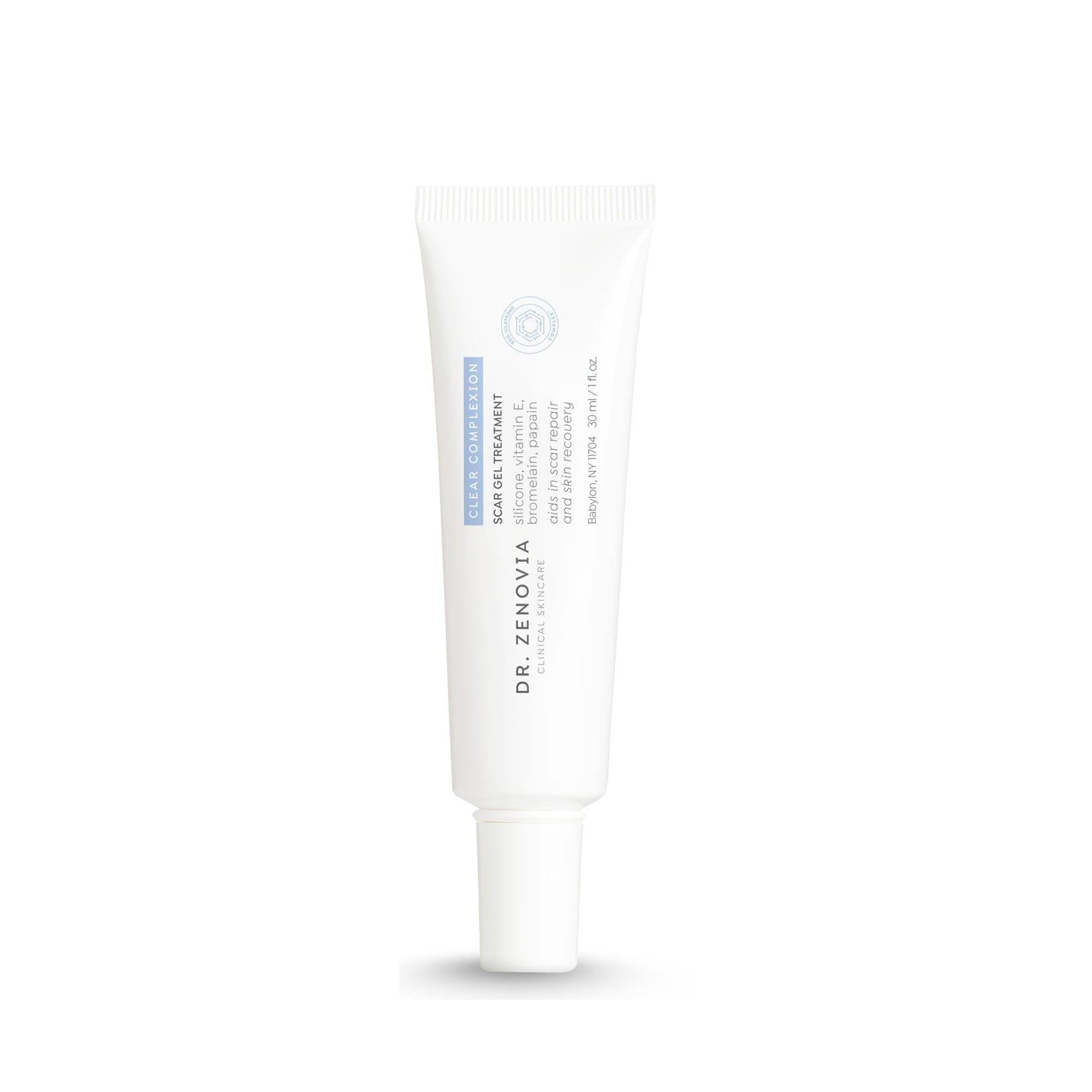 Dr. Zenovia Scar Gel Treatment tube on a white background