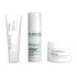 Dr. Zenovia Weekender Trio travel-size skincare bundle - Mini Bakuchiol Hydrating Cleanser, Mini Hyaluronic Acid + Peptide Serum and Mini Peptide + Ceramide Repairing Moisturizer on a white background