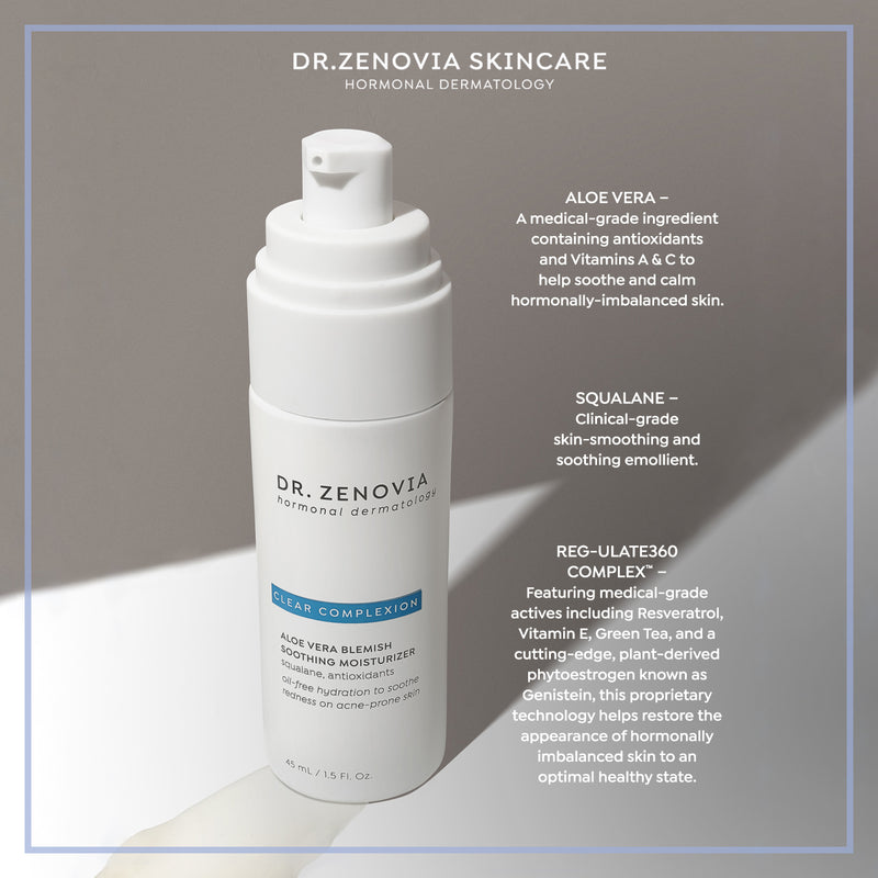Skin Hydrating formula with Aloe Vera, Squalane, and proprietary blend for sensitive skin 