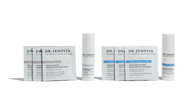 Image of Dr. Zenovia Discovery Sample Set | Essentials | Clear Complexion | Hormonal Dermatology
