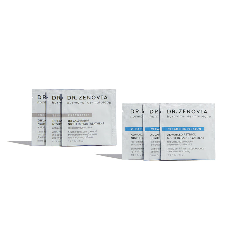 Image of Dr. Zenovia Free Sample Set | Essentials | Clear Complexion | Hormonal Dermatology