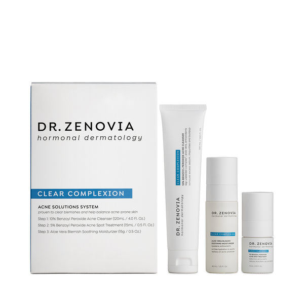 Dr. Zenovia Acne Solutions System – 3-Step Hormonal Acne Treatment Kit