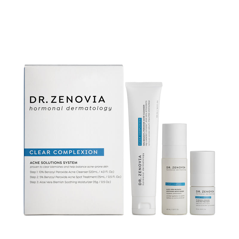 Dr. Zenovia Acne Solutions System – 3-Step Hormonal Acne Treatment Kit