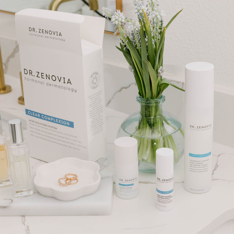 Clear Complexion Acne System – Cleanser, Spot Treatment, and Moisturizer