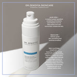 Infographic of key ingredients (Aloe Vera, Squalane, REG-ulate360) in the Aloe Vera Blemish Moisturizer